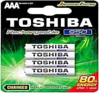 Pilha Recarregável AAA 1,2V 950mAh TNH3GAE TOSHIBA (Cartela com 4 unid.)