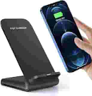 Carregador sem fio 20W máx. Suporte de carregamento rápido sem fio compatível com iPhone 14 15 Pro Max/13 Pro/12/11/XS max/Xs/XR/8, Samsung Galaxy S23/S22/S21/S20/Note 20 e mais telefones (sem