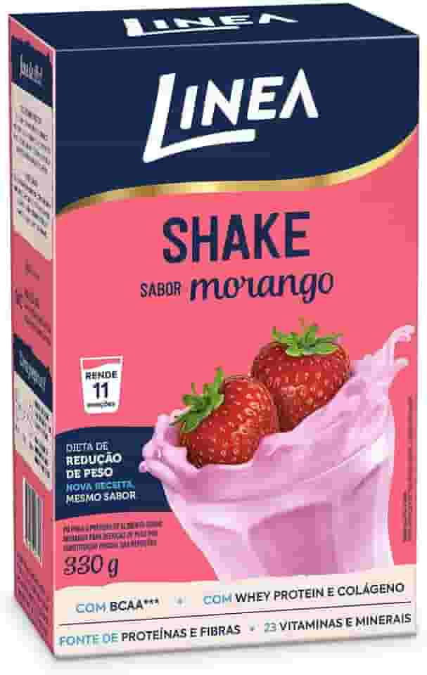 Linea Shake em Pó Sabor Morango 330g