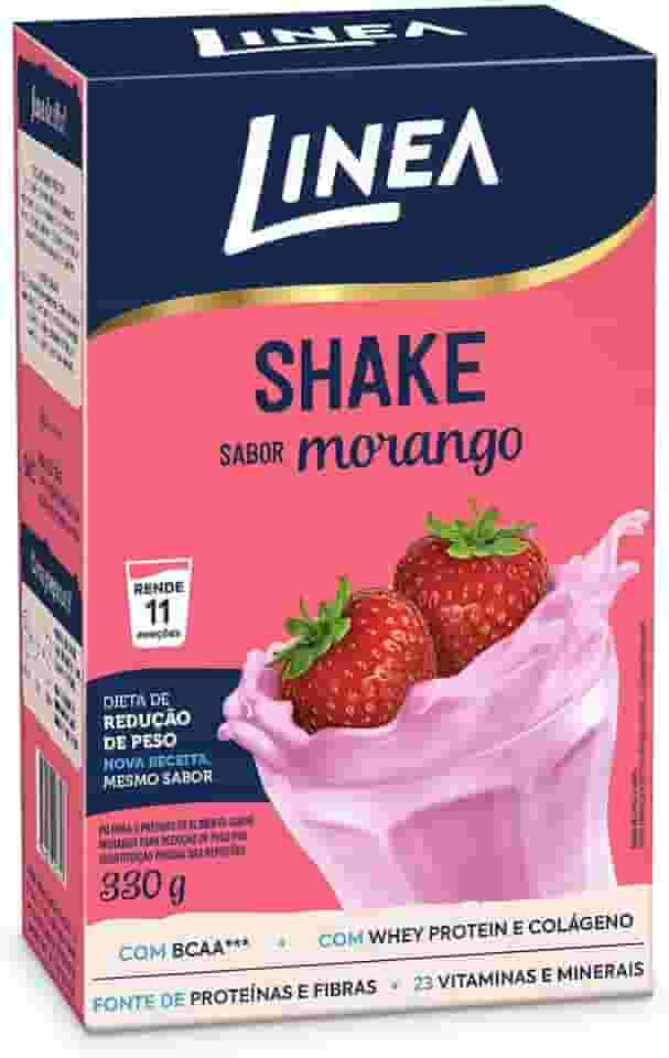 Linea Shake em Pó Sabor Morango 330g