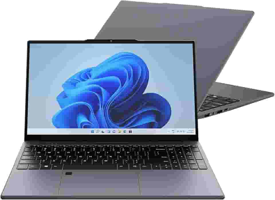 Notebook Huitbat TK-R15 AMD Ryzen 5 3500U, 8GB RAM, 256GB SSD, Tela 15,6" LED IPS Full HD, HD Cam, Reconhecimento de Impressão Digital, Windows 11 Pro, Cinza