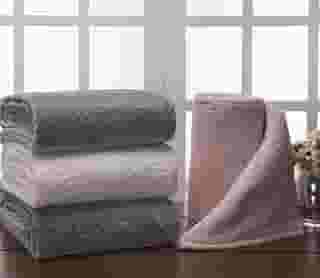 Manta Cobertor Luxo Antialérgica Linha Davos - Solteiro - 320gr/m² (CINZA)