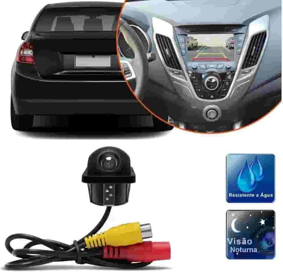 First Option Câmera de Ré Tartaruga Visão Noturna Colorida Estacionamento