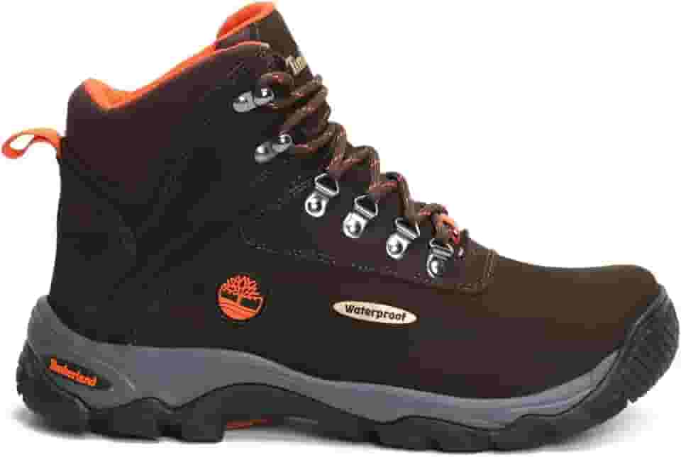 Bota adventure impermeável Timberland White-Ledge Masculino Waterproof, Couro hidrofugado (Marrom, BR, Adulto, Numérico, 43)
