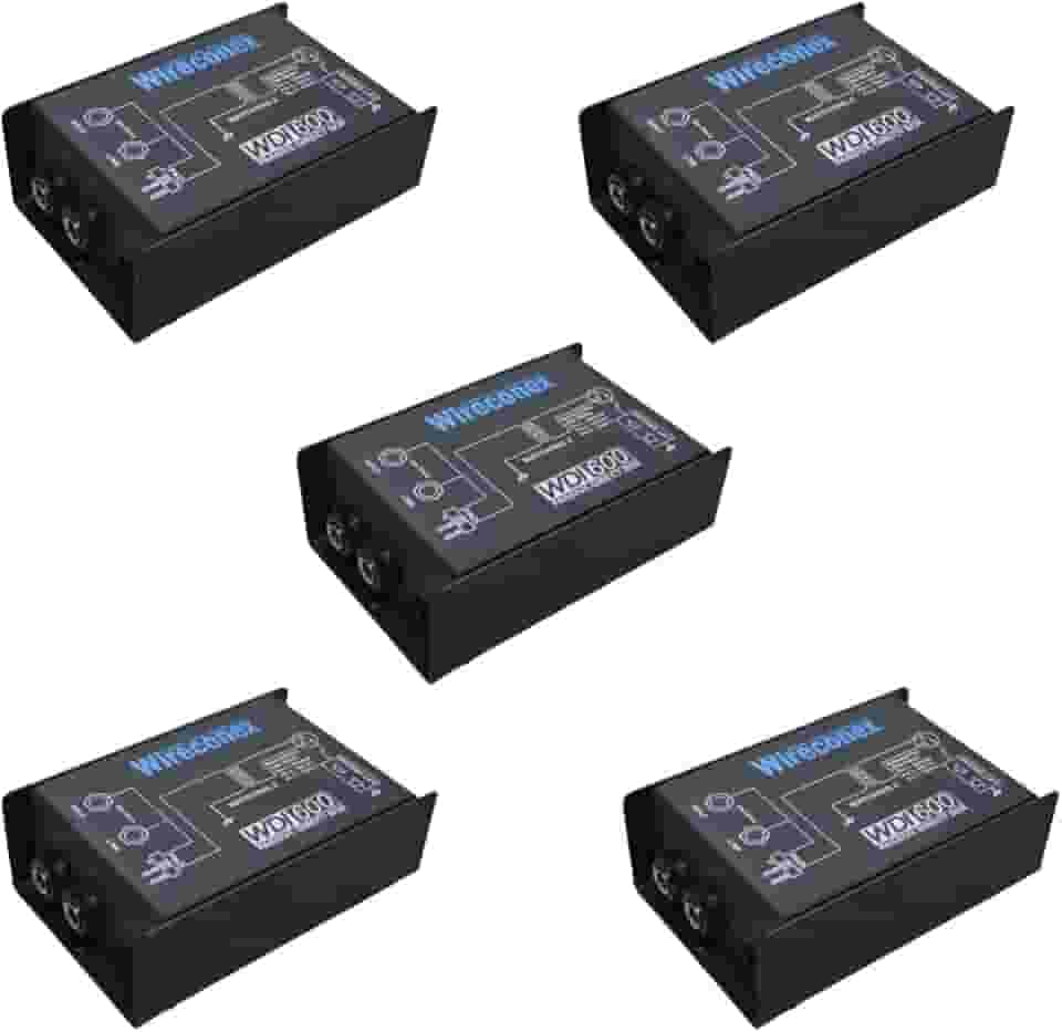 Kit 05 Direct Box Passivo Wireconex WDI600 de Impedância