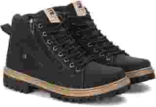 Coturno Masculino Bota Cano Médio com Zíper e Solado Tratorado Casual e Aventura