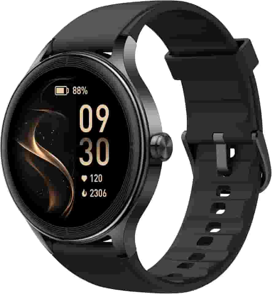 Bettdow SmartWatch, Relogio Smartwatch Feminino, 1.27" Ecrã tátil, à prova d'água IP68, 100+ Modos Esportivos, chamada Bluetooth, Compatível com Android iOS, voz por IA (preto)