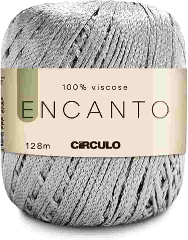 Linha Fio Encanto Prata Alumínio Para croche/trico 128m Circulo 10