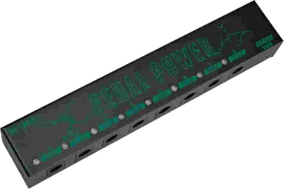 M-VAVE Fonte Alimentação 8 Saídas M-VAVE PEDAL POWER para Pedaleira Guitarra - 6x9V 100mA + 2x9V 300mA Proteção Contra Sobrecarga LED Indicador Portátil USB-C Inclui 8 Cabos DC Ideal Estúdio Palco