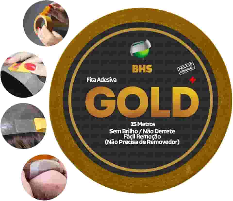 Fita Protese 15m Gold origin 2,5cm Amarela Não Derrete