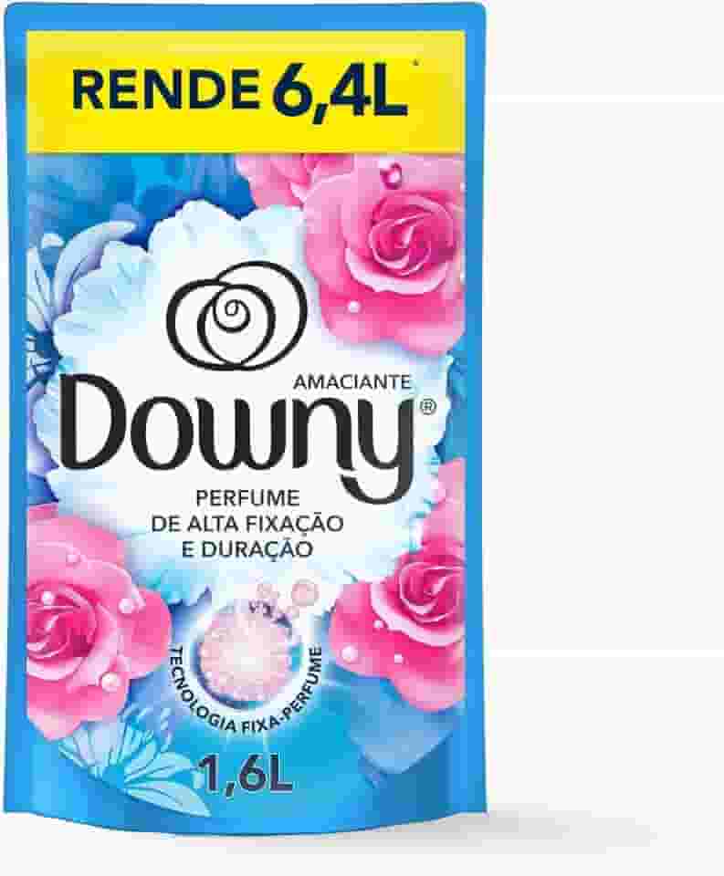 DOWNY Amaciante Concentrado Brisa de Verão 1.6L, Rende 6.4L, Perfume que Dura