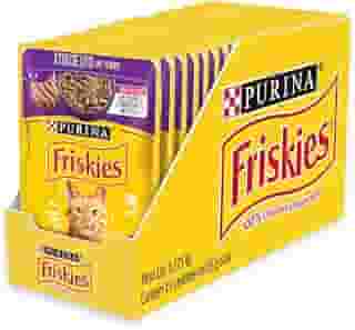 Pack Nestlé Purina Friskies Ração Úmida Para Gatos Adultos Cordeiro Ao Molho - Com 15 Sachês 85g