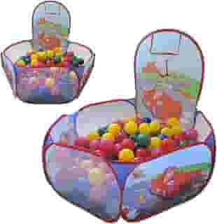 Piscina De Bolinha Com Cestinho Basquete Stock Carro Grande ART BRINK