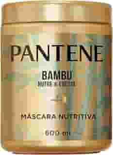 Pantene Máscara de Nutrição - Extrato de Bambu com Óleo de Rícino e Cafeína, Tratamento Capilar Reparador, Nutrição desde a Raiz até as Pontas, Cabelos mais fortes, Sem Sulfatos ou Óleos Minerais, 600ml