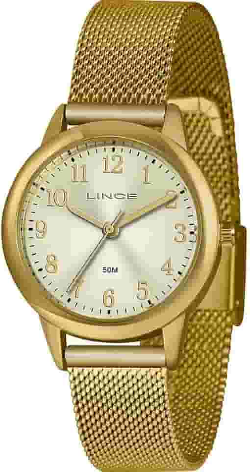 Relógio Lince Feminino Ref: Lrg4653l C2kx Casual Dourado