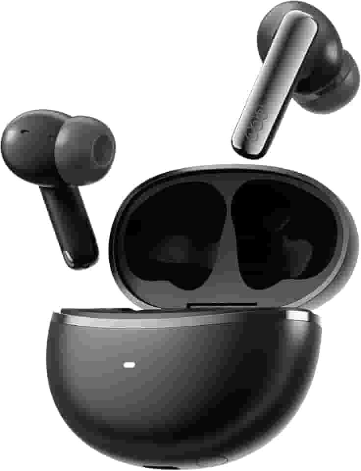 Fones de Ouvido Sem Fio QCY MeloBuds N70, Bluetooth 6.0,Intra Auricular,à Prova D'água IPX5,50 h de Bateria,Com Microfone Embutido,leves e Confortáveis para Corrida/Academia,Preto (Preto)