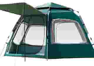 Barraca de Camping 6-8 Person Tenda de Acampamento Pop-up Automática com 2 Portas e 4 Janelas