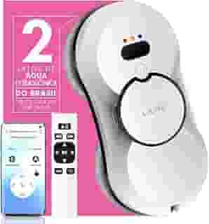Lilin Robô de Limpeza de Janelas HCR10, Robô Limpa Vidros Controle de APP, 110/220V Bivolt, Pulverização ultrassônica de bico duplo, Equipado com Planejamento inteligente de caminho, Sensor antiqueda