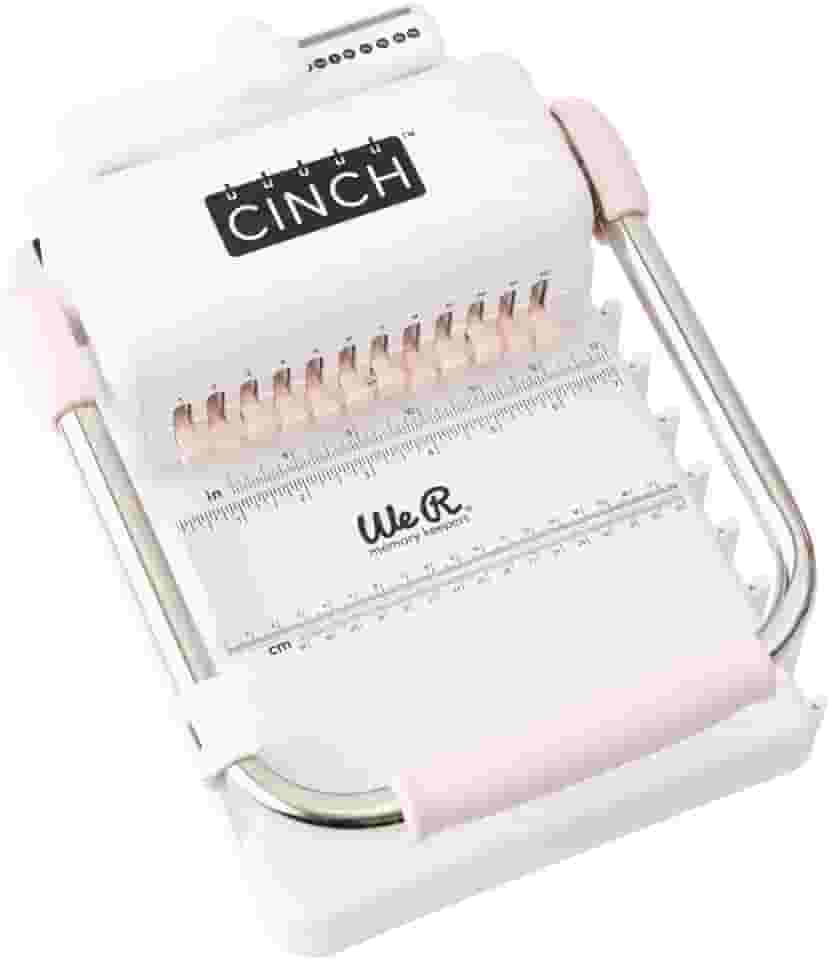 Encadernadora The Cinch We R - Furo Quadrado American Craft, 662789, Branco e Rosa, 1 Pc