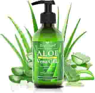 BIGHTURE Gel de Aloe Vera, 100% Aloe Vera de folhas de aloe recém-cortadas, cuidados com a pele para acalmar profundamente e rapidamente, firmar, após o barbear, aliviar queimaduras solares etc