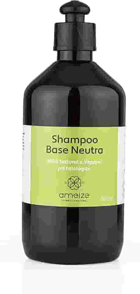 Shampoo Neutro Natural Vegano Sem Perfume 500 ml para cabelos normais, secos ou ressecados