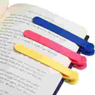 Marcadores de livros Marcadores de paginas Marcadores de silicone inovadores Marcadores de Livros Automaticos Acompanha sua Leitura Sem Perder Paginas (CORES 01)