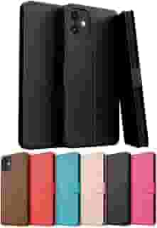 Capa Capinha Carteira Flip Couro Compatível Apple iPhone 11 Premium (PRETO)