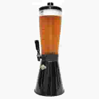 Torre De Chopp Cervejeira 3,5 L Copo Acrílico 2 Refil Preto