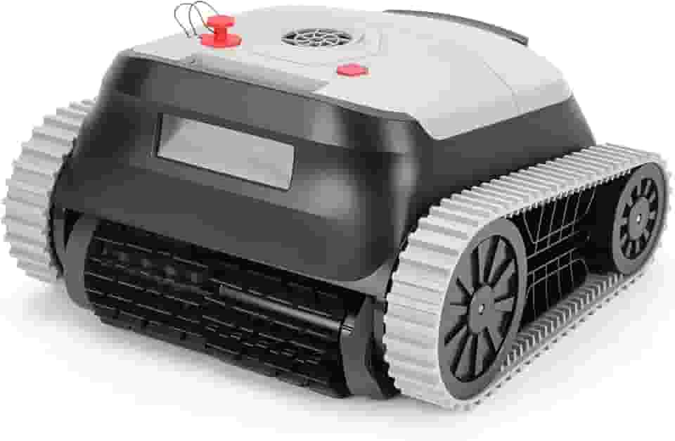 Aspirador de Piscina, Adequado para Piscinas de 1 A 3 Metros de Profundidade, 4 Modos de Limpeza, Área Máxima de Limpeza: 300 m², Robô Aspirador de Piscina Sem Fio, 110V~220V