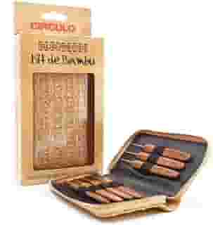 Kit Estojo Agulha De Crochê Bambu 7 Unidades Mais Conforto - Círculo