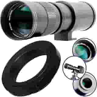 Ultimaxx Kit de lentes 420-800 mm f/8.3-16 Super HD com zoom teleobjetiva manual para Canon EOS 9000D 800D 760D 750D 700D 1300D 1200D T100, 4000D, 3000D, 2000D, 1500D DSLR
