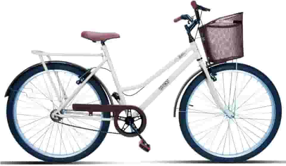 Bicicleta Forss Rose Retro, Aro 26, Feminina, Com Cestinha, Sem Marchas, Freio V-Brake