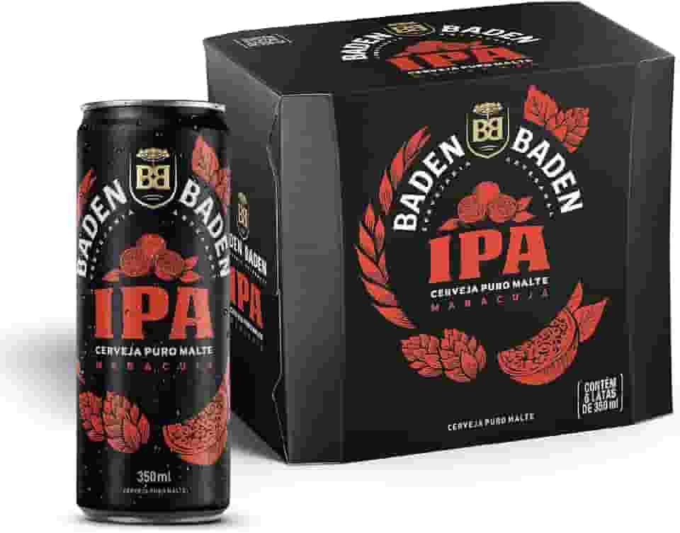 Baden Baden Cerveja IPA, Pack 6 Unidades Lata 350ml