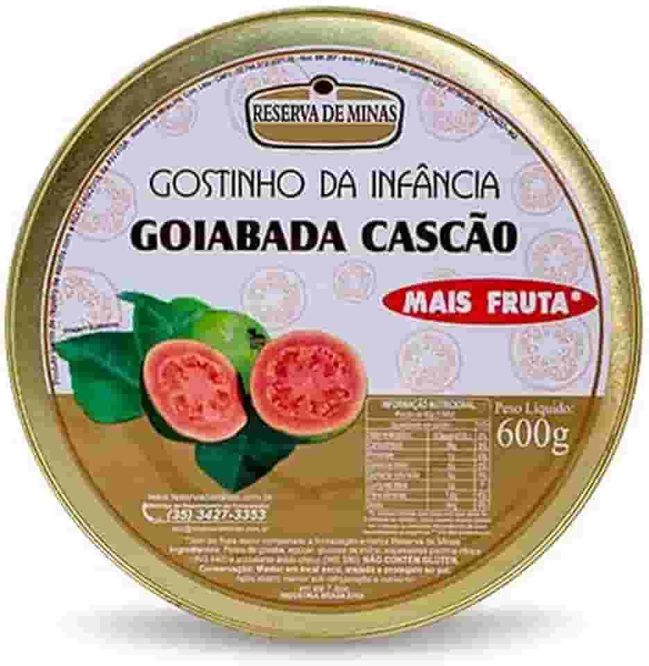 GOIABADA CASCAO GOSTINHO DA INFANCIA RESERVA DE MINAS 600g
