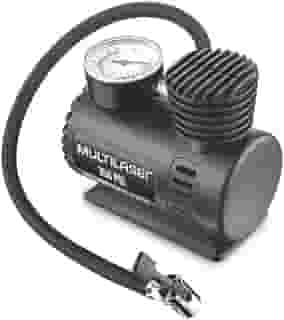 Compressor de Ar 12v Vazão 15l + Min 250psi 3 Bicos Adaptadores Multilaser - AU601