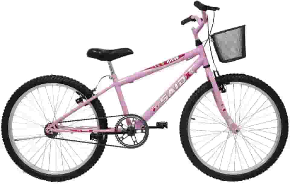 Bicicleta de Passeio Saidx Bike Feminina Sem Marcha - Aro 24 Mono - Freios V Brake