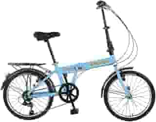 Bicicleta Dobrável em Alumínio Aro 20 6V Dubly Shimano Azul Celeste