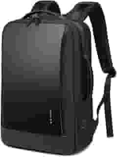 BANGE Mochila Masculina Executiva Antifurto Impermeável para Notebooks de Até 15.6 Polegadas Premium Com Detalhes em Couro Legítimo com Capacidade de 28 Litros Bange Premium Backpack