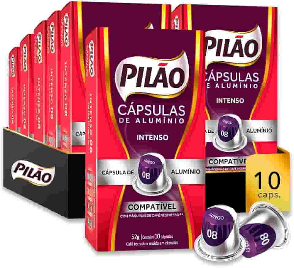 PACK PILÃO INTENSO LUNGO - 10 PACOTES DE 10 CÁPSULAS