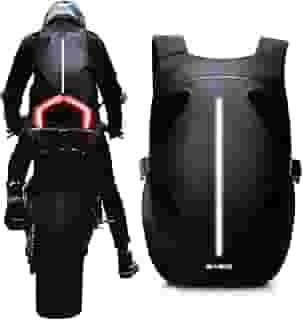 WEPLAN Mochila de motocicleta, mochila de capacete impermeável para homens, acessórios de motocicleta, mochila de viagem