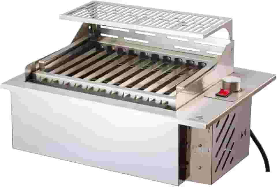Churrasqueira Elétrica De Embutir em Bancada - 3300w - Inox 304 - Mod FIT 49X36cm (220v)