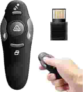Top Caneta Controle Apresentador Multimídia AOPVUI Passador Slides Aula Palestra Congresso Simpósio Power Point