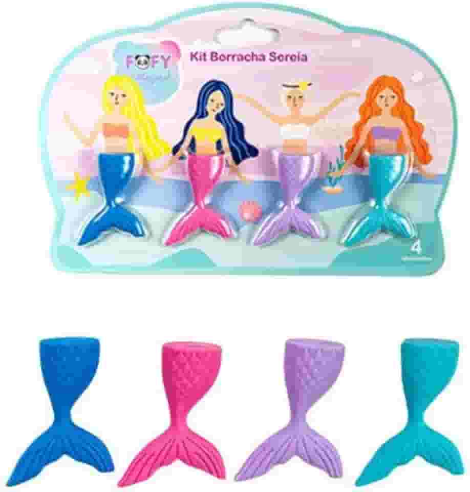 KIT 4 BORRACHAS SEREIA - FF4507 - FOFY