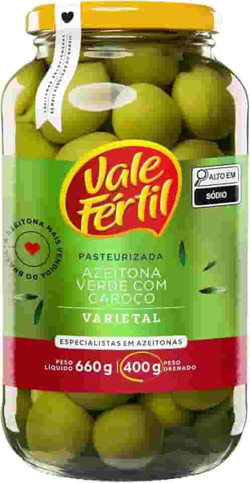 Azeitonas Verdes Vale Fértil Vidro 400g
