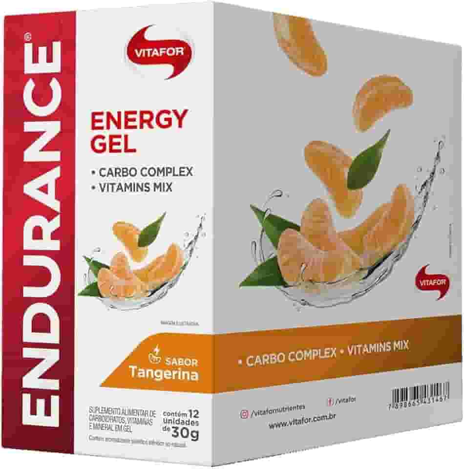 Vitafor - Endurance Energy Gel - 12 Sachês de 30g - Tangerina