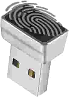 Leitor de impressão digital TNP Nano USB para Windows 10/11 Hello - Módulo dongle sensor de scanner biométrico de chave de segurança para acesso instantâneo, login sem senha, login, bloqueio,