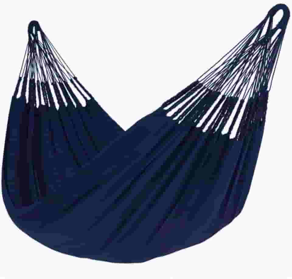 Rede de Dormir Casal Reforçada Algodão (Azul)