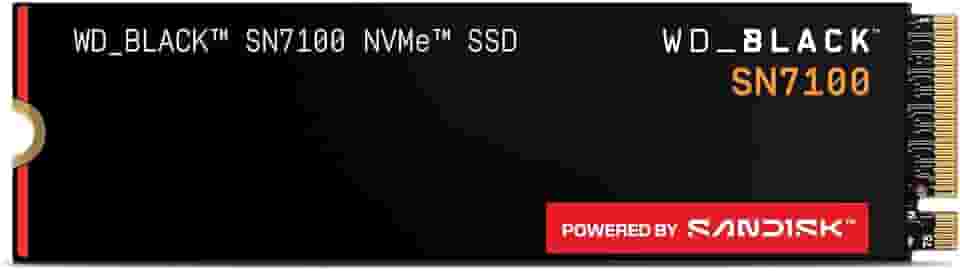 WD_BLACK Unidade de estado sólido SSD interna para jogos SN7100 NVMe de 2TB - PCIe Gen4, M.2 2280, até 7.250 MB/s - WDS200T4X0E [Nova versão]