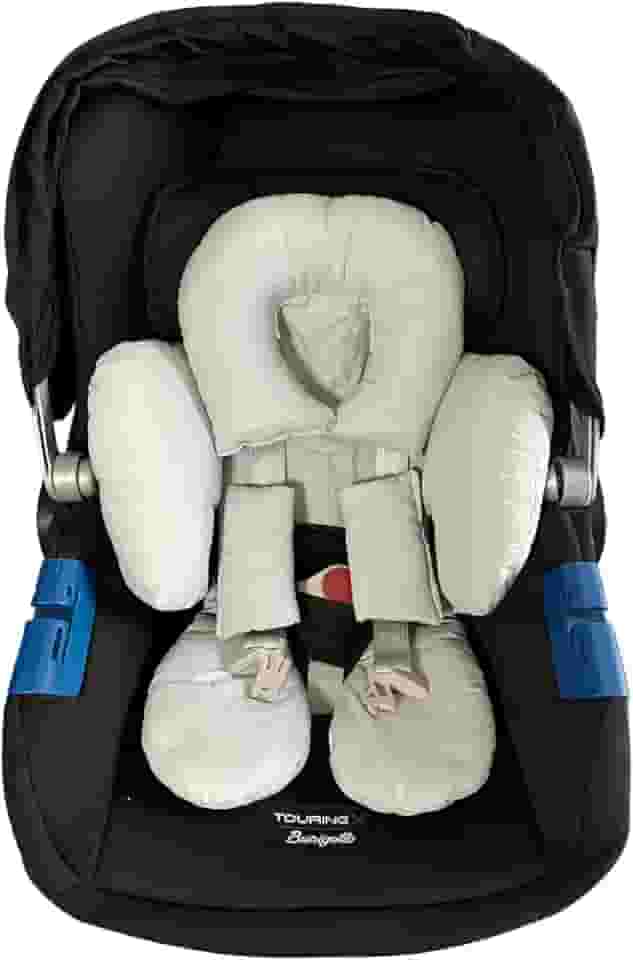 Redutor De Bebê Conforto Apoio Anatômico Almofada 100% Algodão (Cinza)