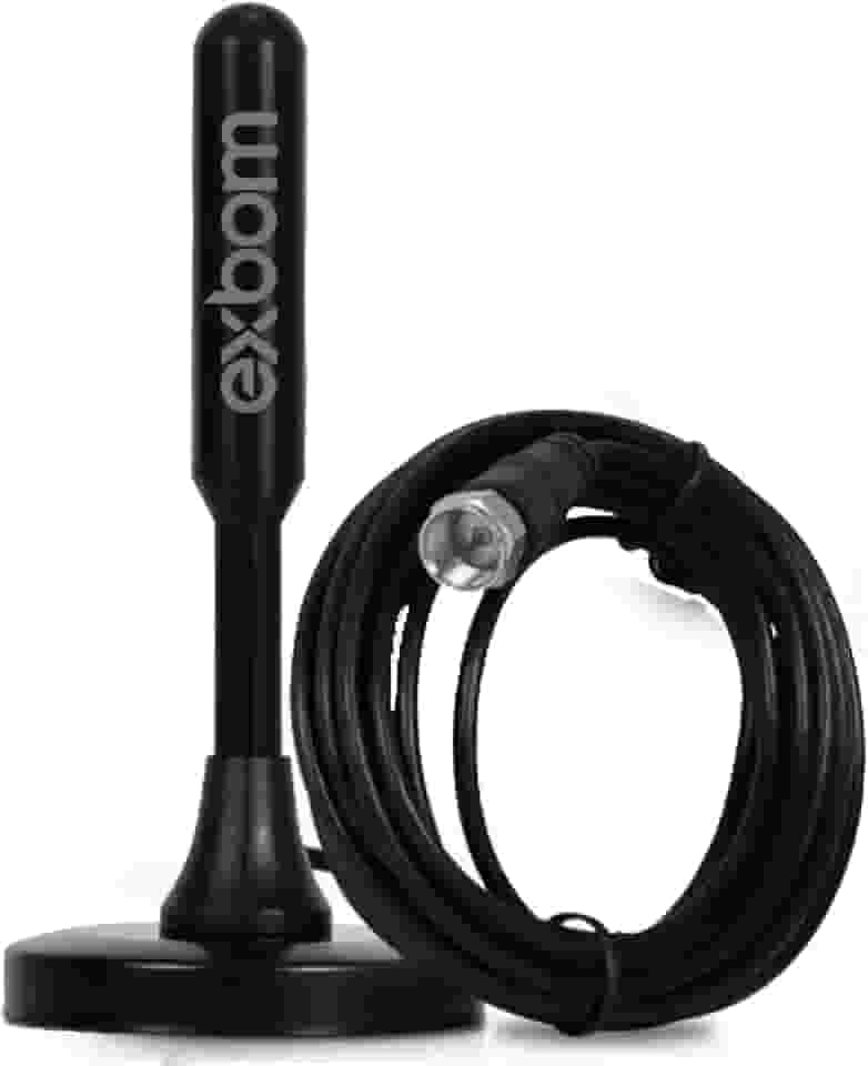 Antena Digital Para Tv Smart Tv Converso Cabo Com 5 Metros Tv Digital e Analógica Interna e Externa Conversor Hdtv Uhf Base Magnética